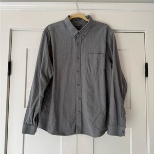 Eddie Bauer Men's Charcoal Button Down Shirt
